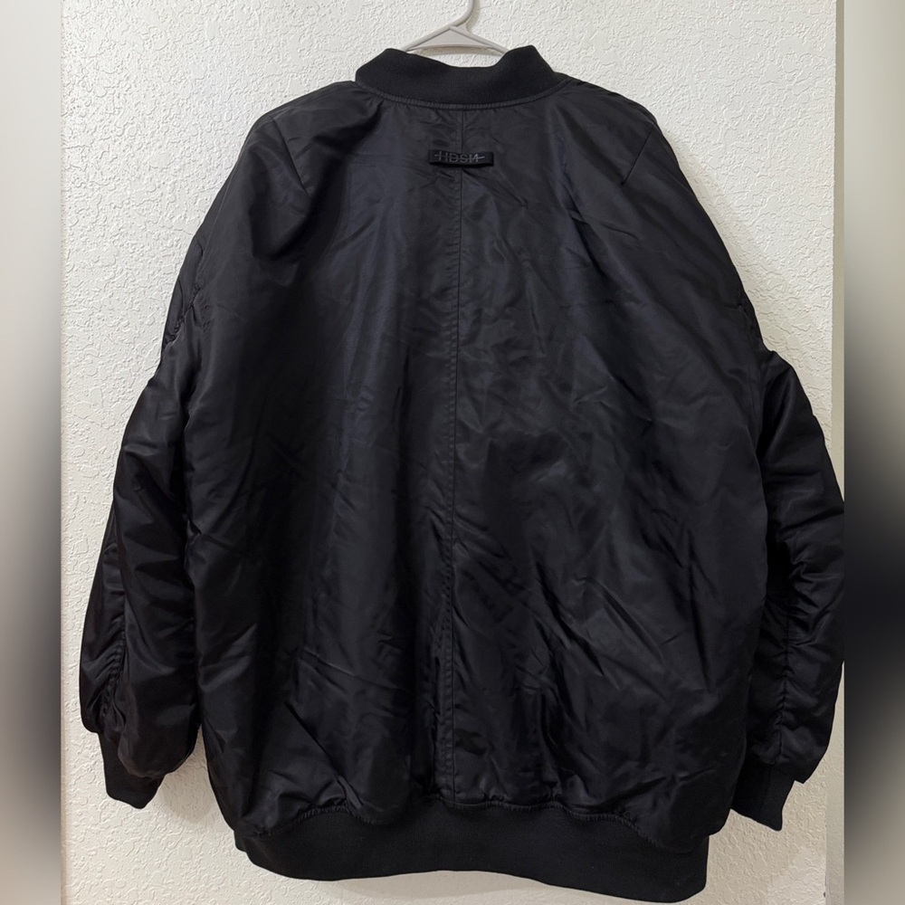 Hudson Jeans Black Bomber Jacket - Picture 6 of 16